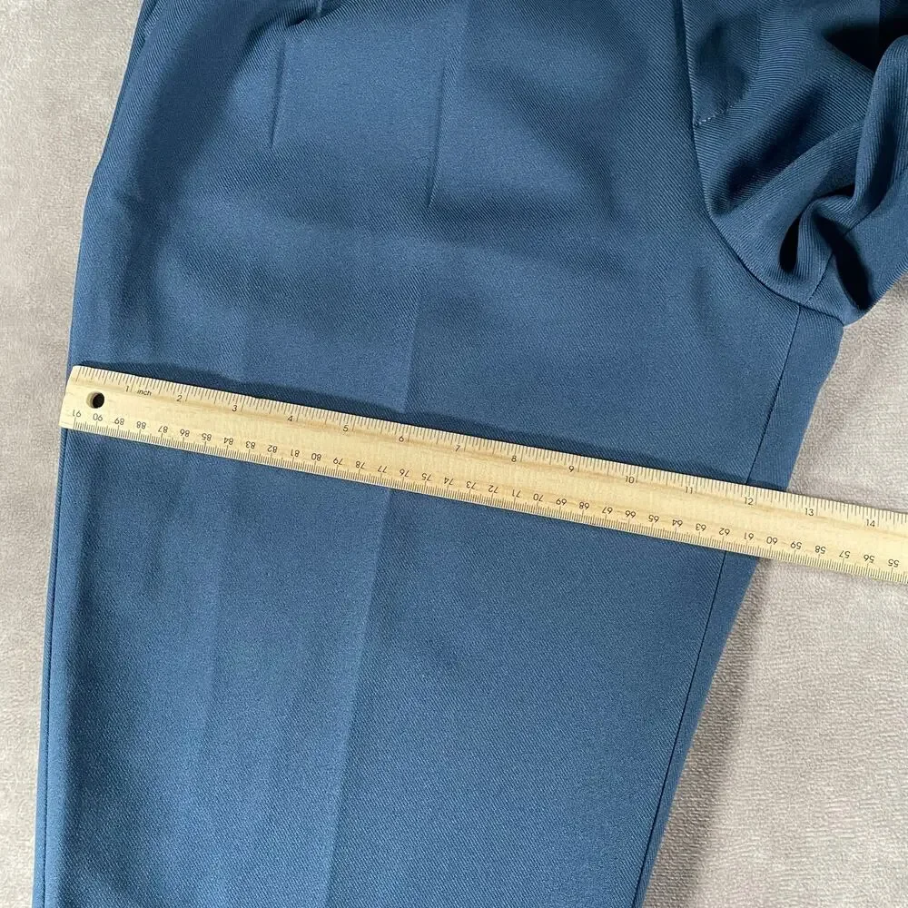 70’s Women’s Jeannie Talon Blue Pleated Tapered Pants 32x24
